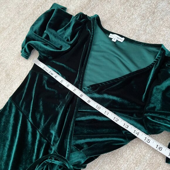 Baltic Born Velvet Maxi Dress in Deep Green - Picture 6 of 9